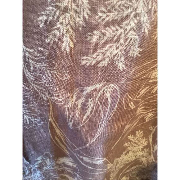 Tahari 100% Linen Button Up Top Tunic Sz 2X Soft Lavender Floral - Picture 3 of 6